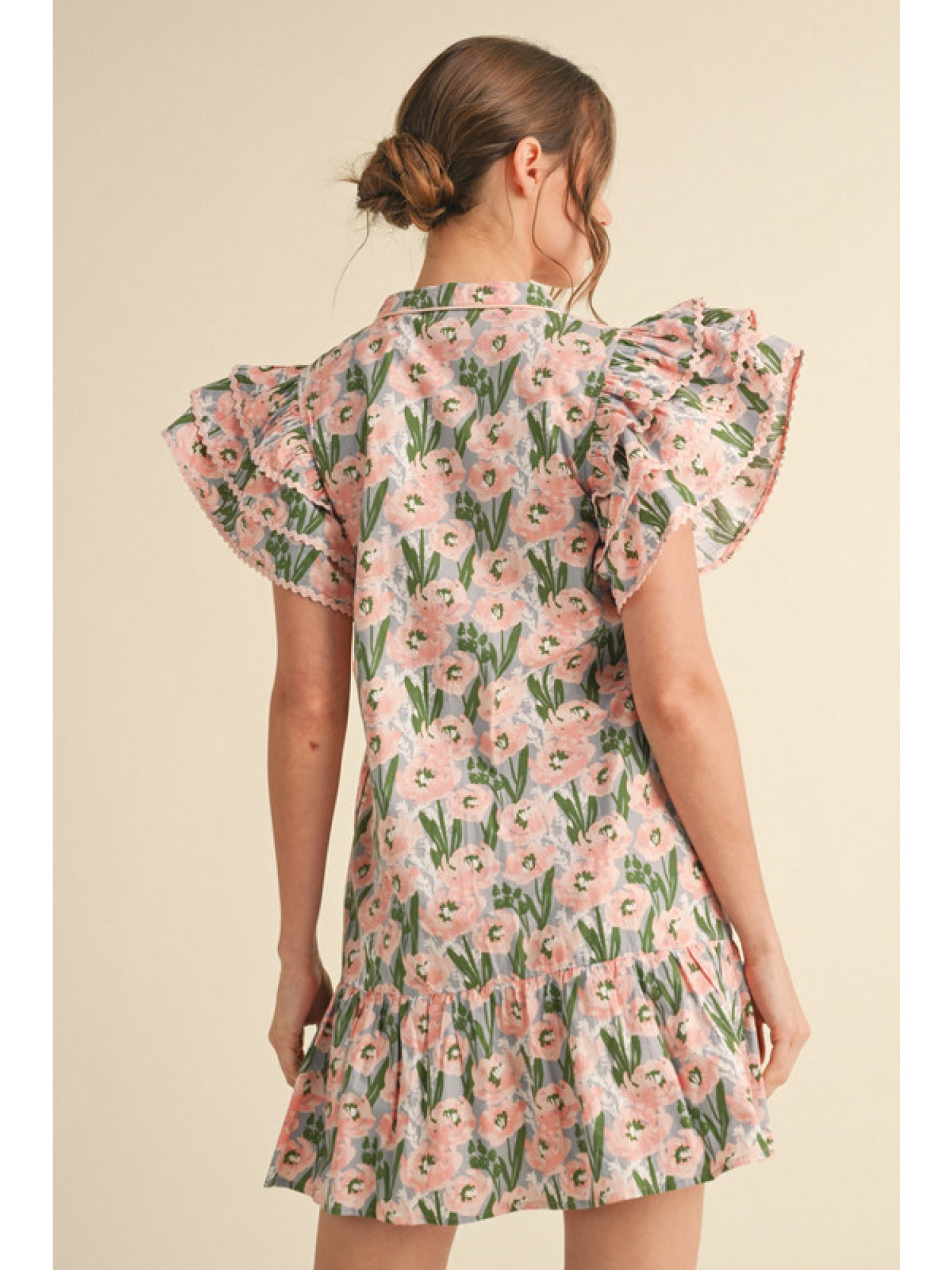 Floral Rick Rack Dress
