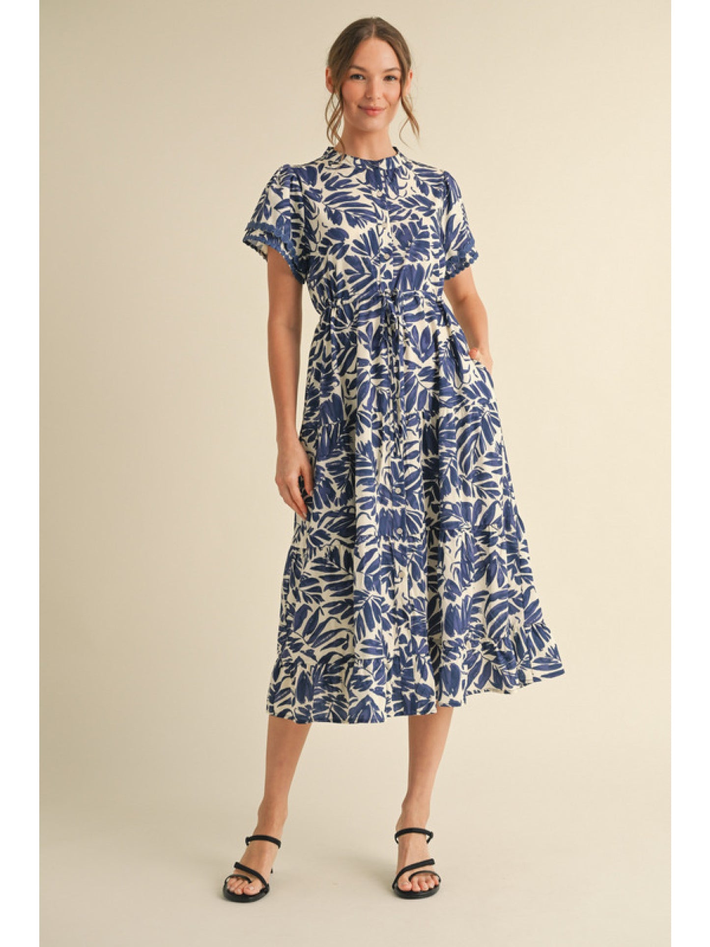 Navy Midi Dress