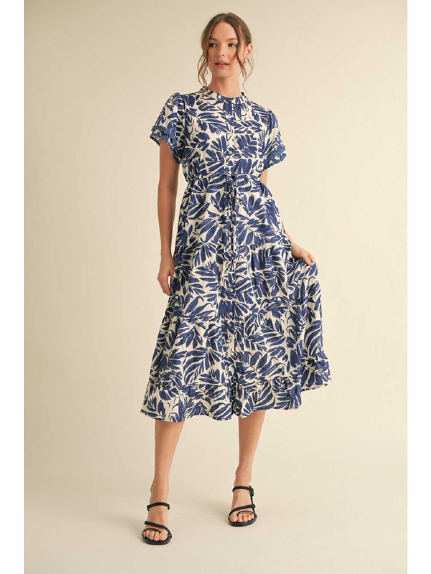 Navy Midi Dress