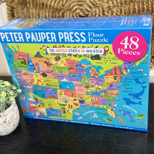 USA Map Floor Puzzle
