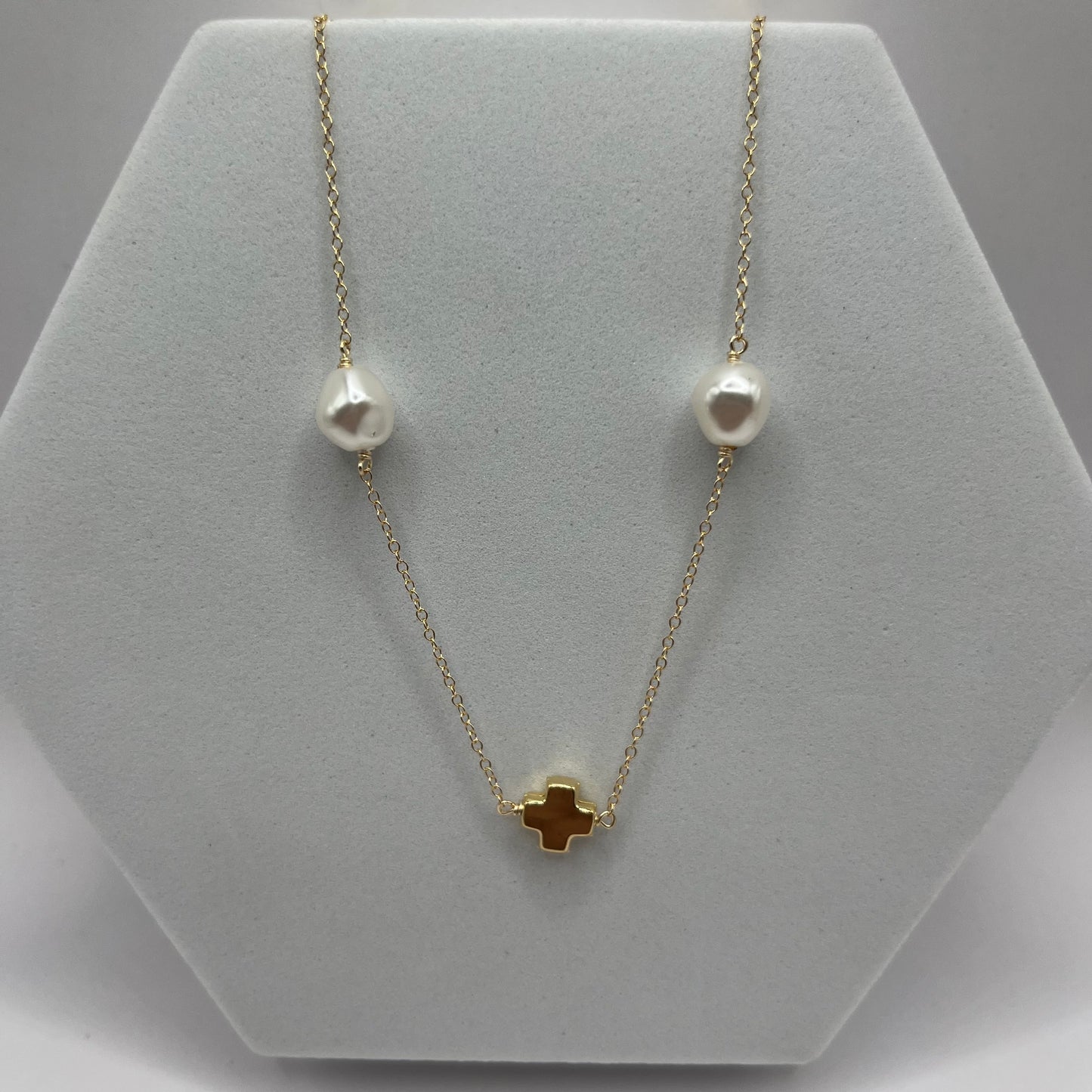 enewton 17" Signature Cross Admire Pearl Necklace