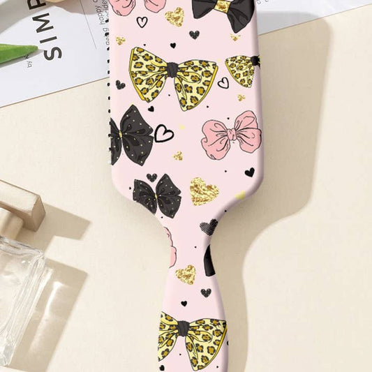 Pink Leopard Hairbrush