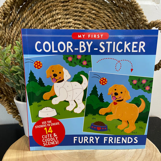 My First Color-by-Sticker Book- Furry Friends
