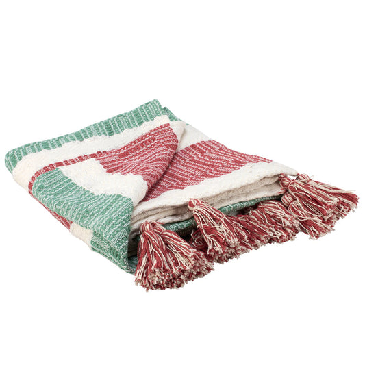 Holiday Stripe Throw