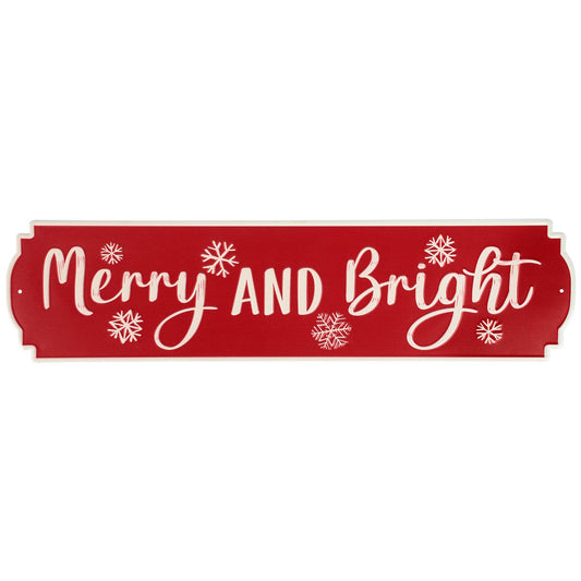 Merry and Bright Wall Sign
