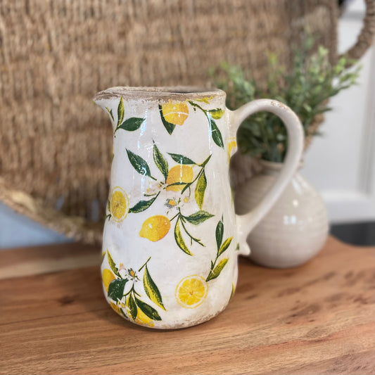 Lemon Pitcher Vase
