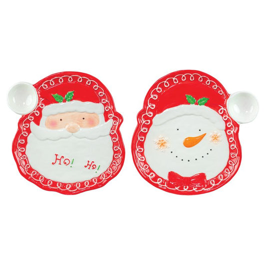 Holiday Chip & Dip Serving Dish