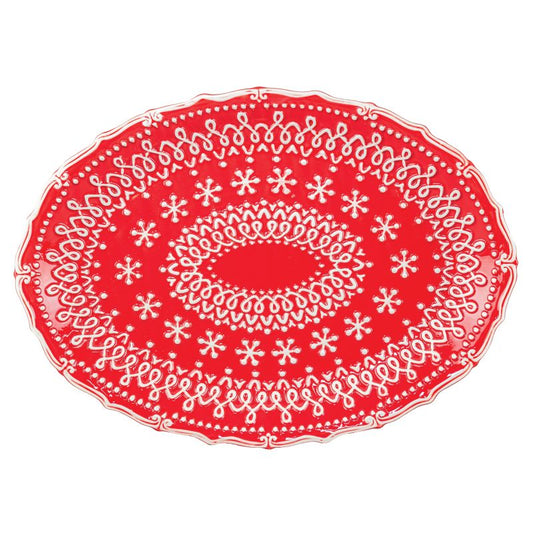 Large Festive Print Dish