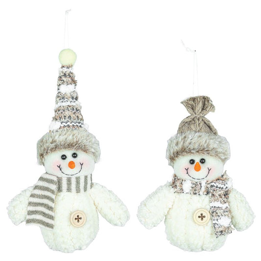 Snowman Plush Ornament