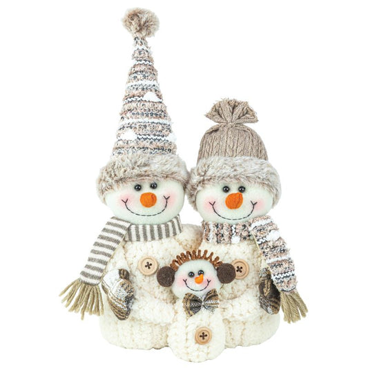 Plush Snowman Family