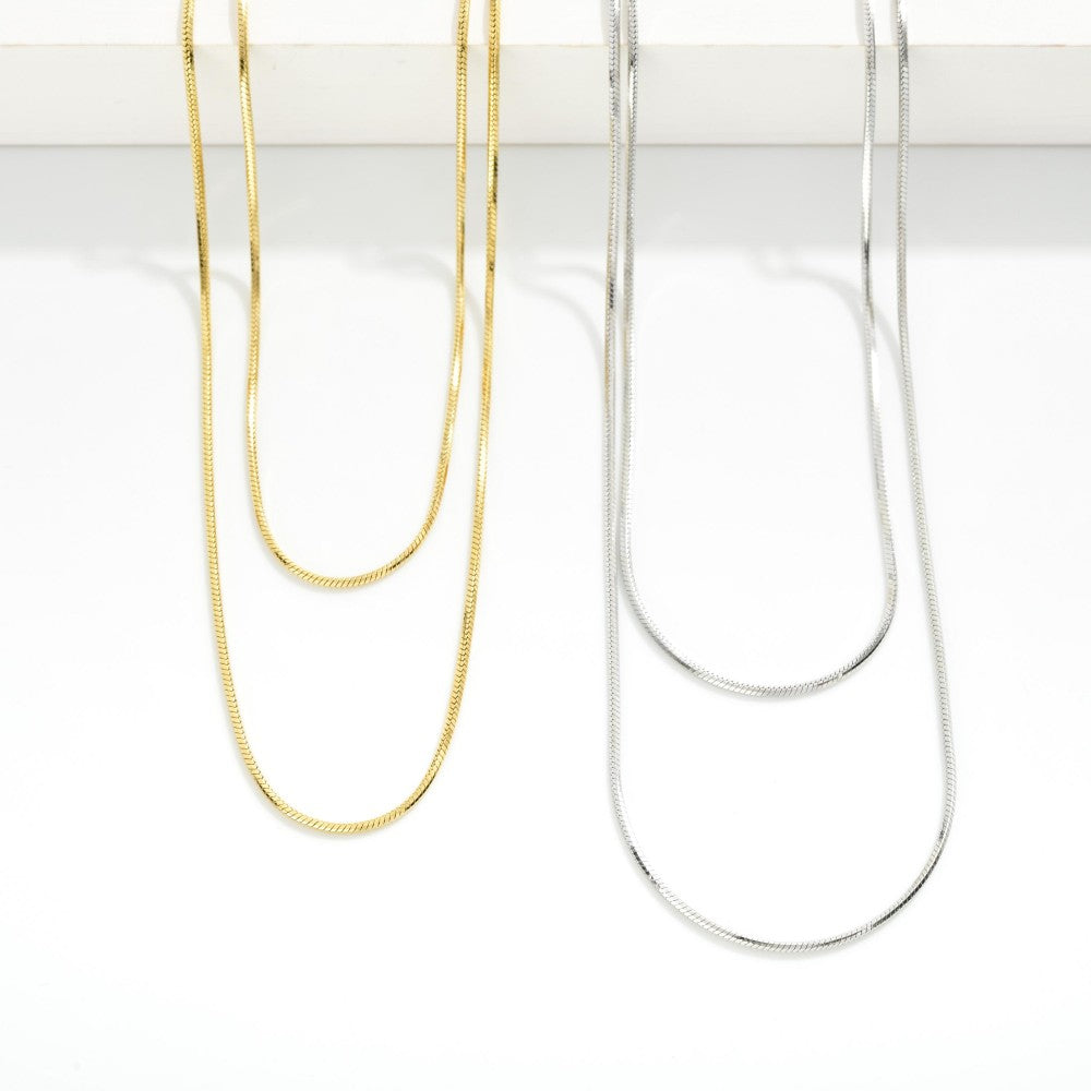Two Layer Chain Necklace