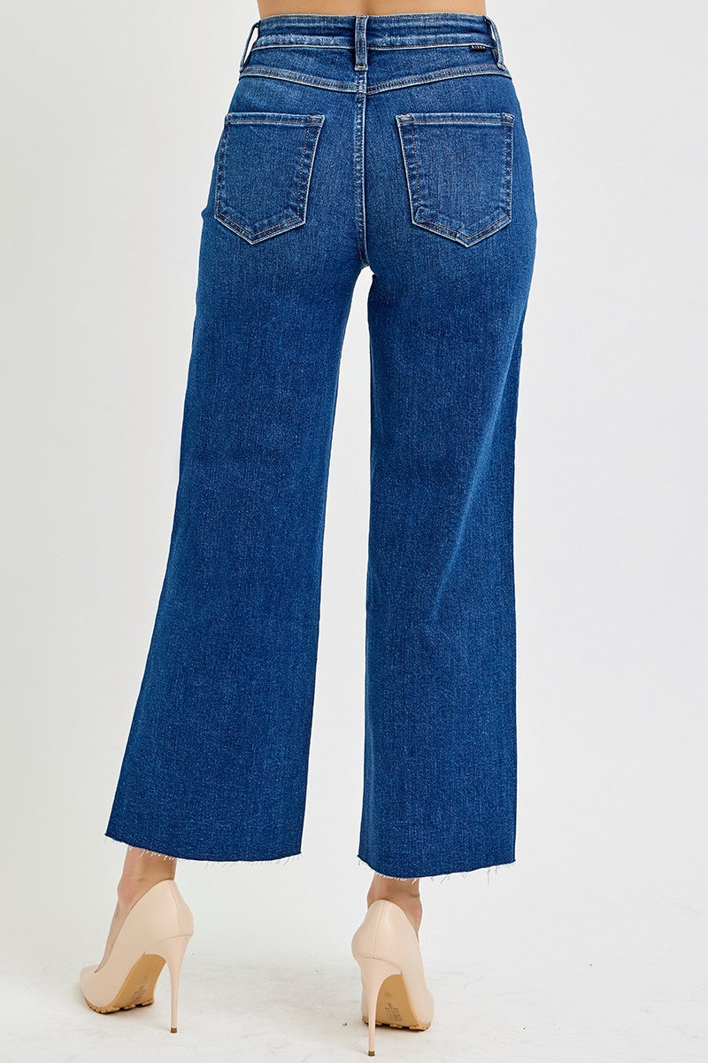 Risen High Rise Crop Jeans