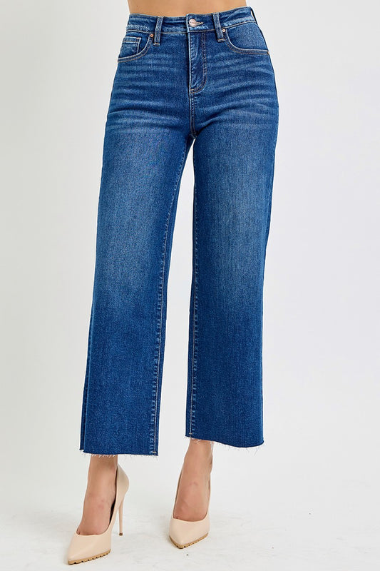 Risen High Rise Crop Jeans