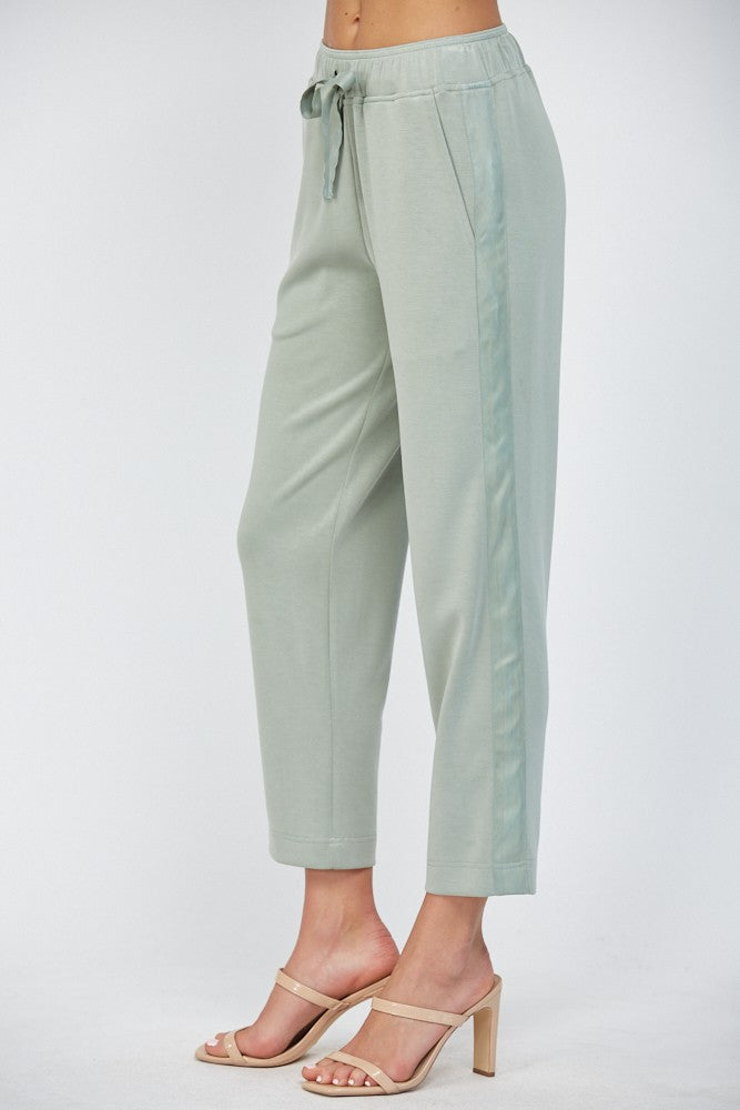 Satin Trim Lounge Pants