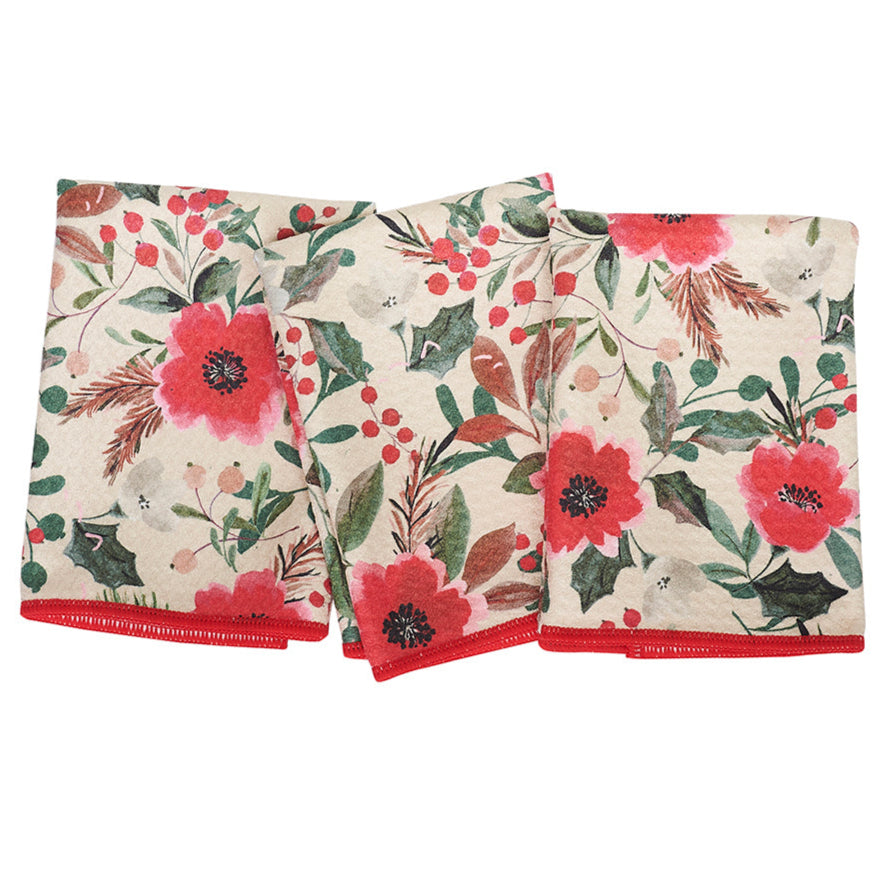 Mighty Mini Towels Flora Pattern (Set of 3)