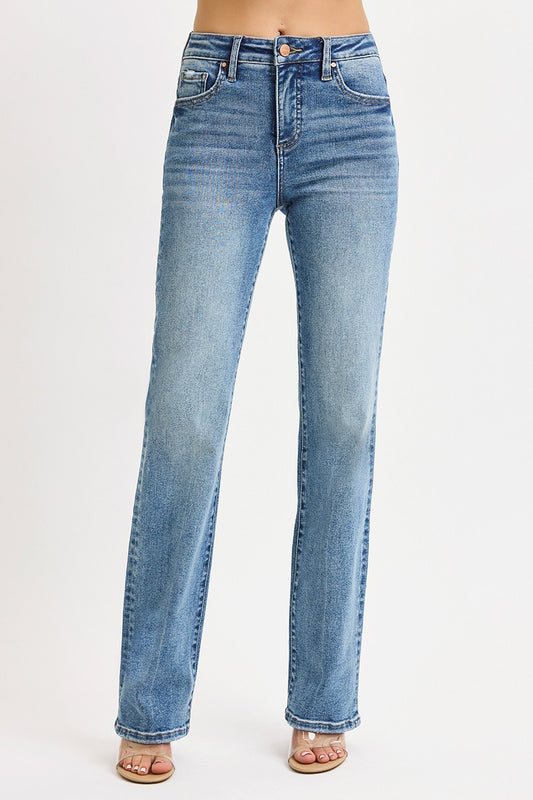 Risen Tummy Control Straight Jeans