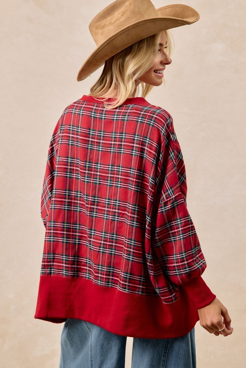 Merry Plaid Sweatshirt