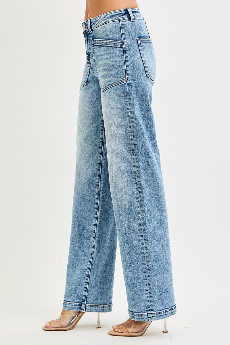 Patch Pocket Relaxed Jeans