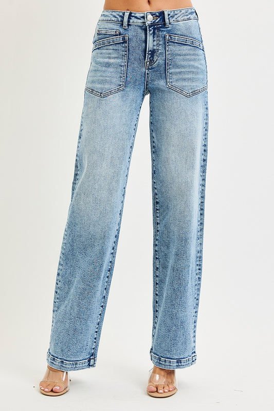 Patch Pocket Relaxed Jeans