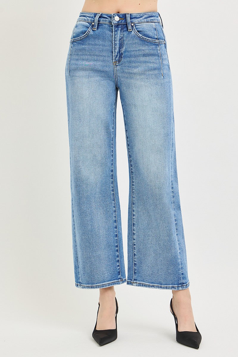 Slouchy Crop Wide Jeans