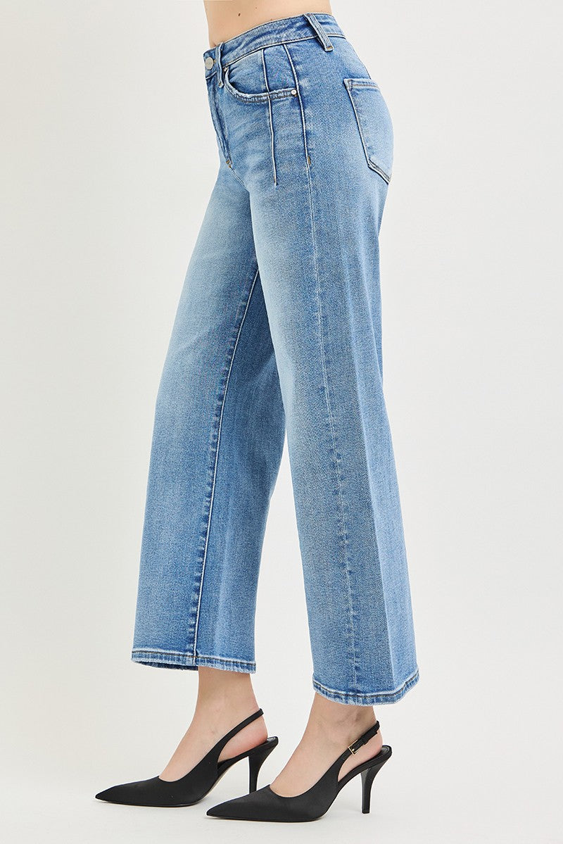 Slouchy Crop Wide Jeans