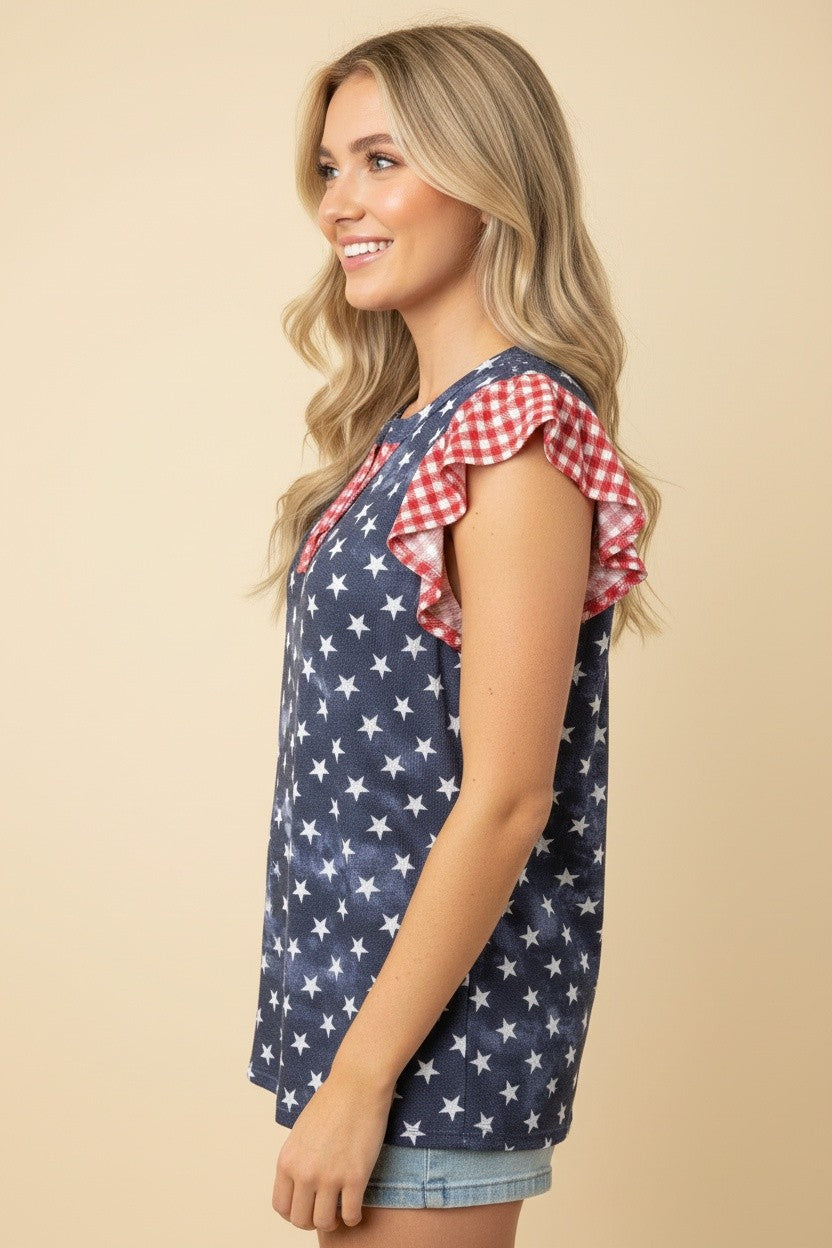 Red, White and Blue Shirt