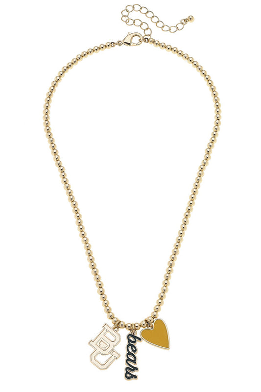 Ball Bead Charm Necklace