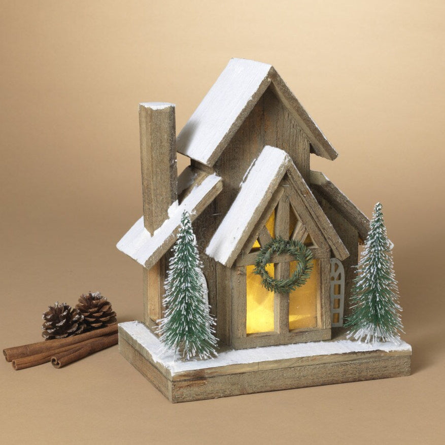 13" Light Wood House