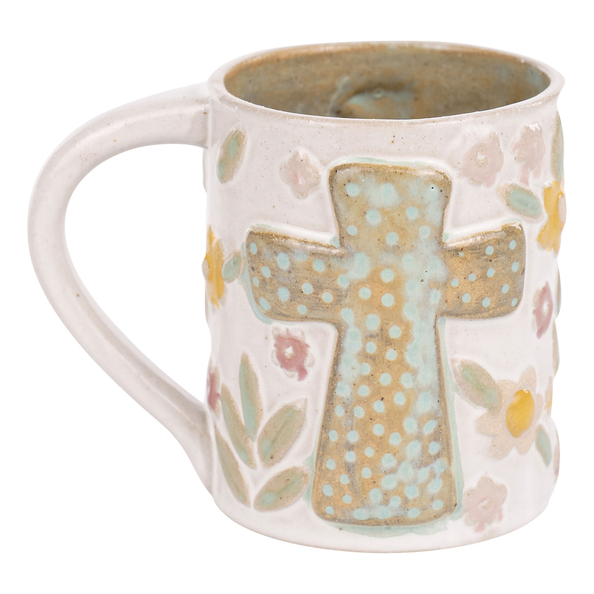 Cross and Flowers Mug