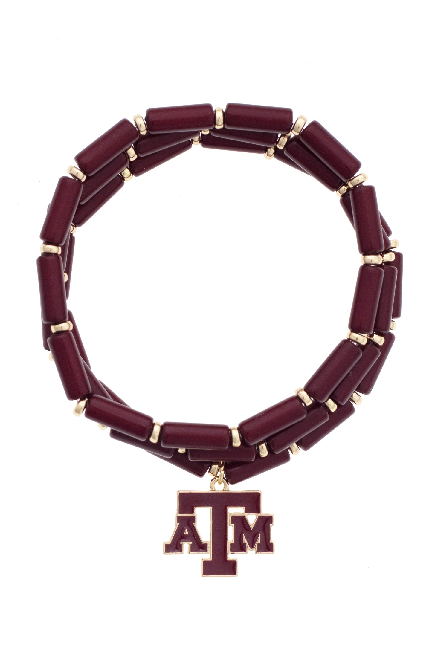 Texas Logo Beaded Bracelet- Set of 3