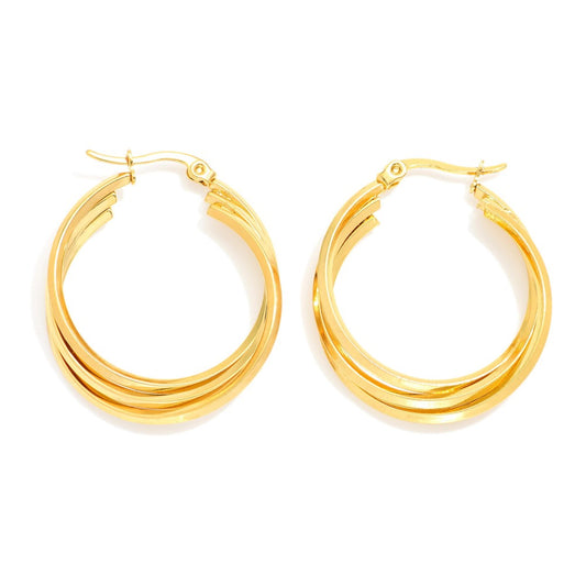 Intertwined Hoop Earrings