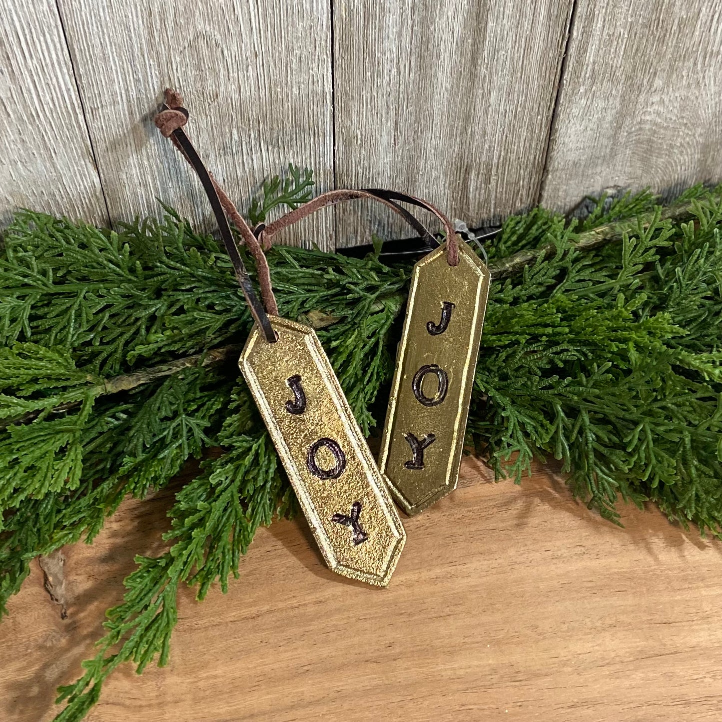 Gold Joy Tag Ornament