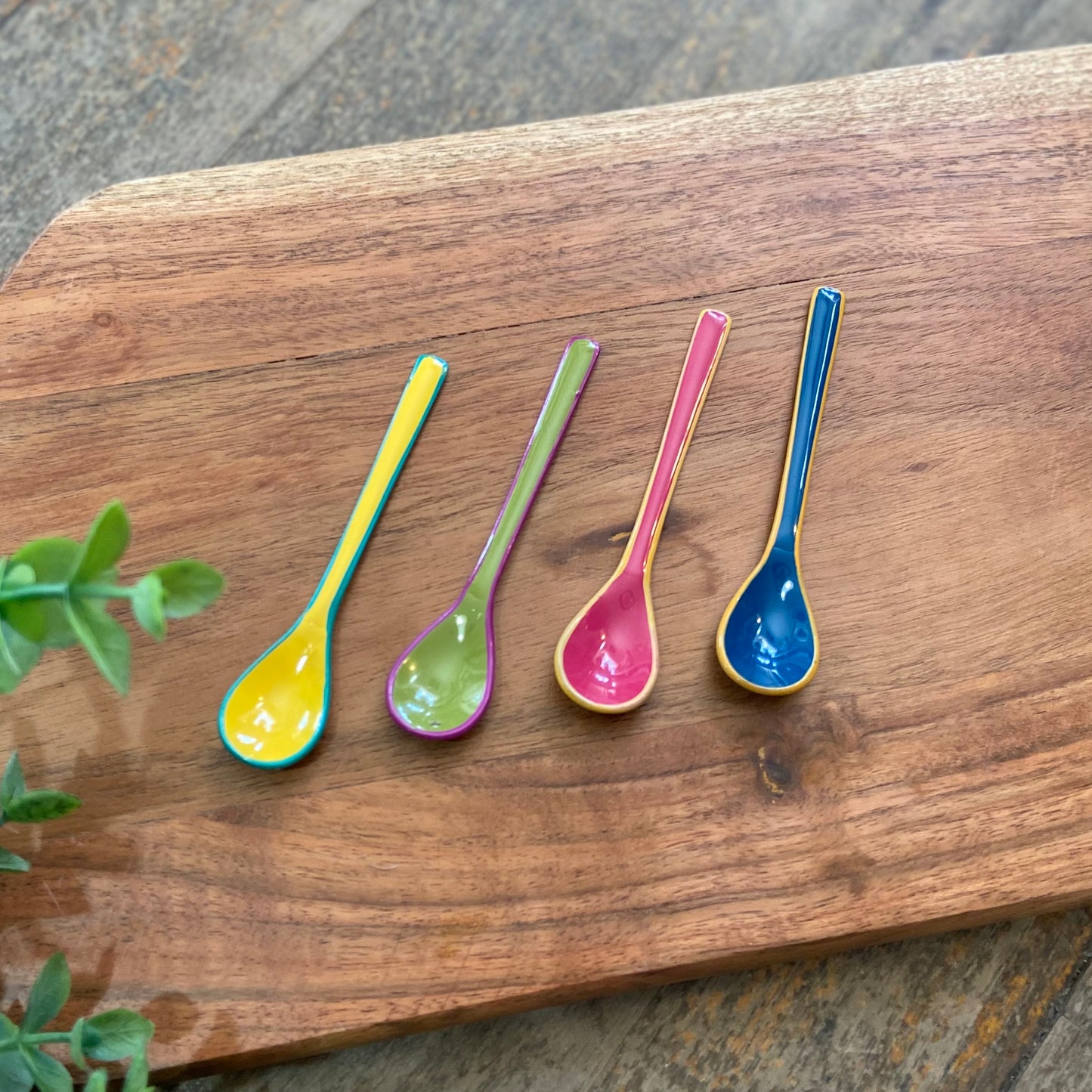 Enameled Salt Spoon