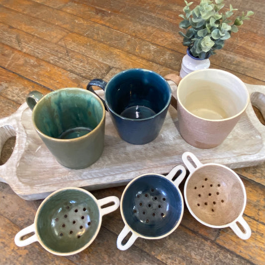 Stone Tea Mug With Strainer