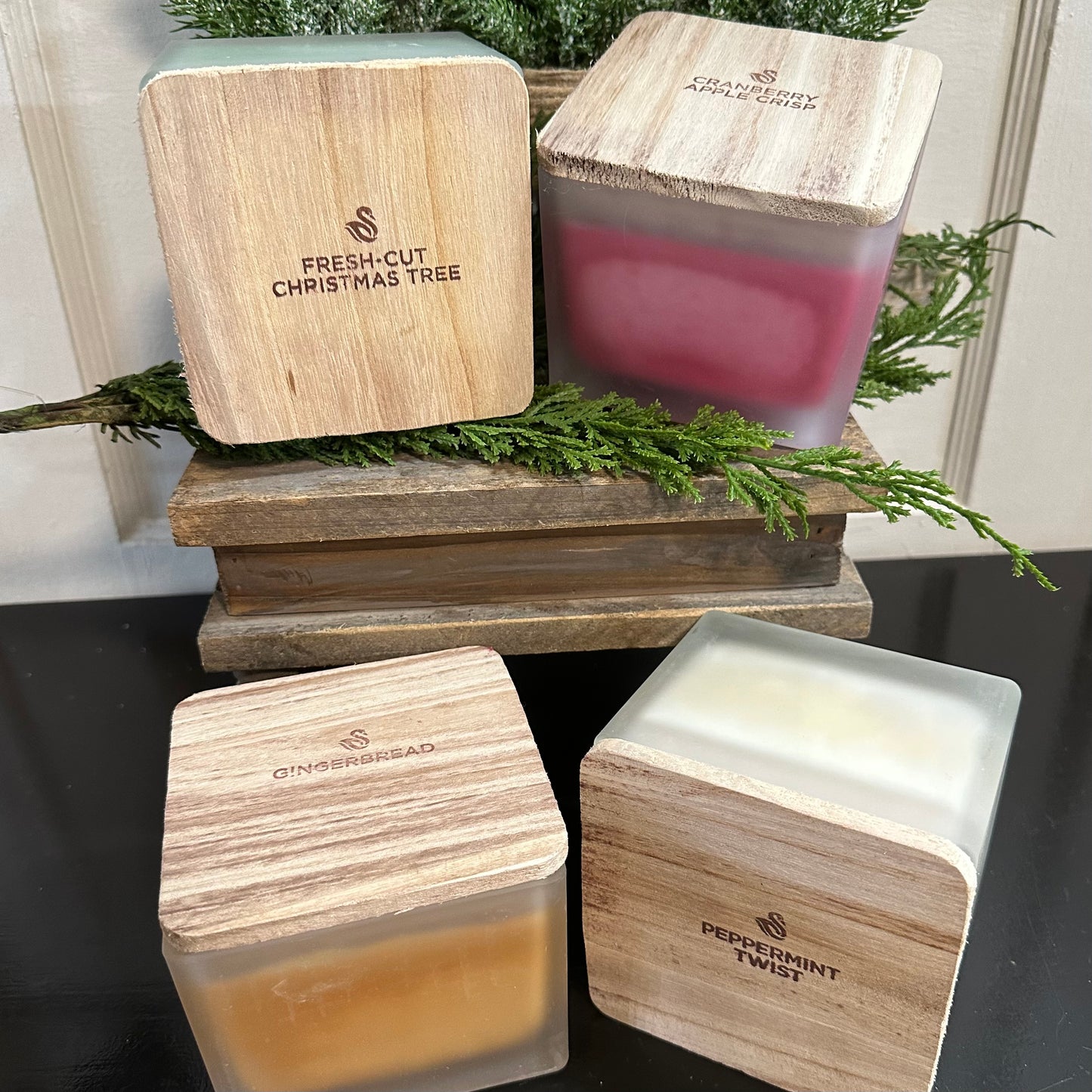 Swan Creek Frosted Glass Candle