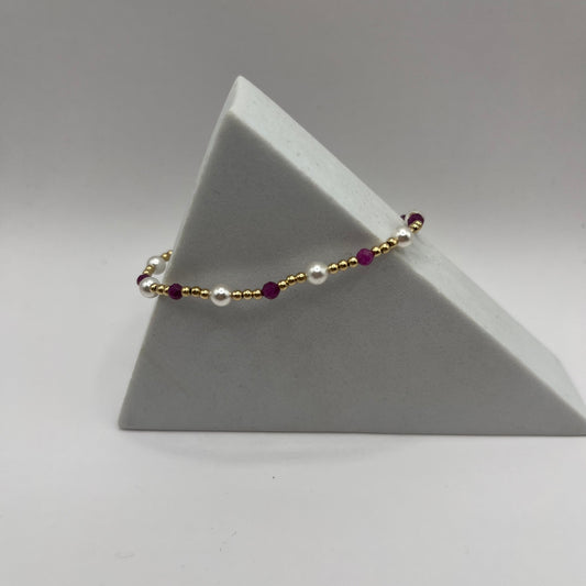 enewton Pearl Sincerity 4mm Ruby Bracelet