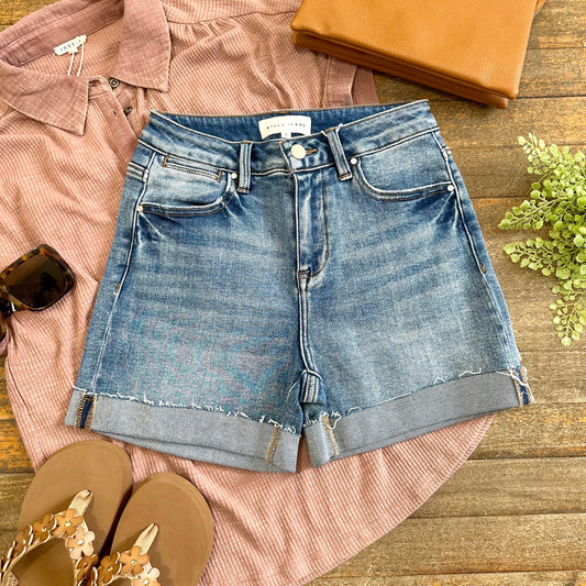 Risen High Rise Cuffed Shorts