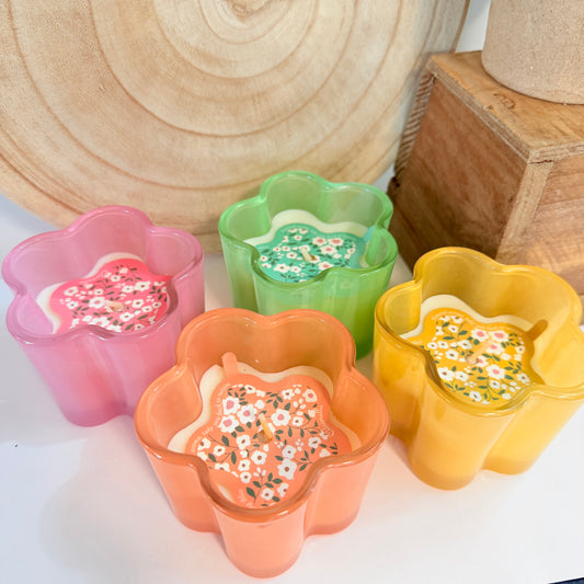 Flower Citronella Candles