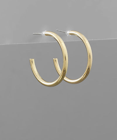 3mm Open Hoops