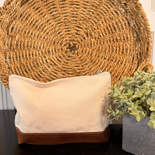 CB Station Brown Makeup Bag
