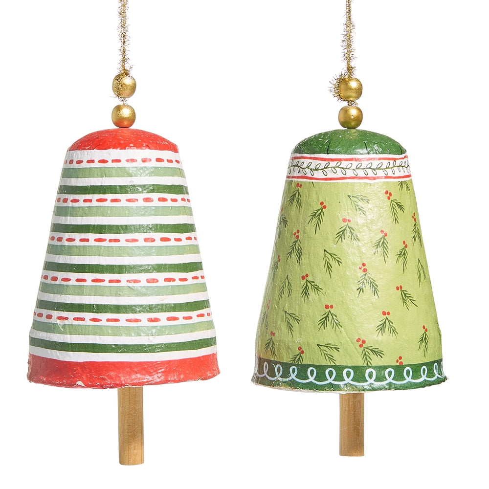 Paper Mache Bell Ornament