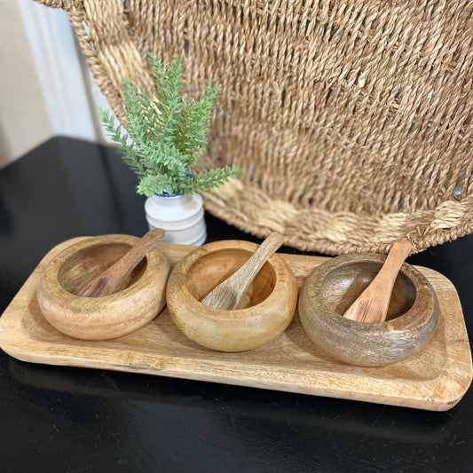Mango Wood Bowl Set