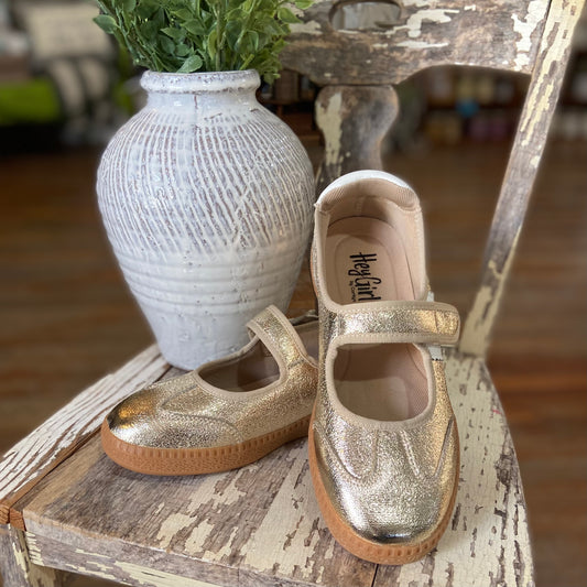 Gold Mary Jane Sneaker