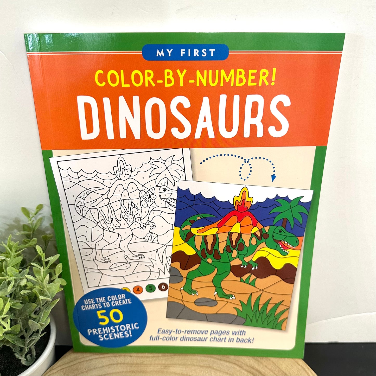 My First Color-By-Number Dinosaurs
