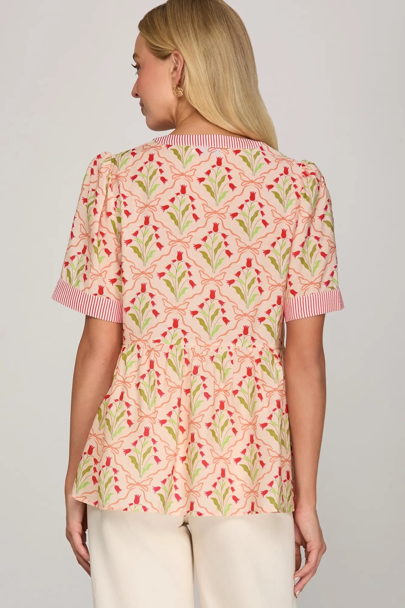 Printed Woven Top