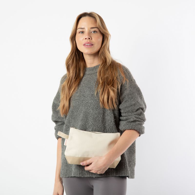 CB Station Brown Makeup Bag
