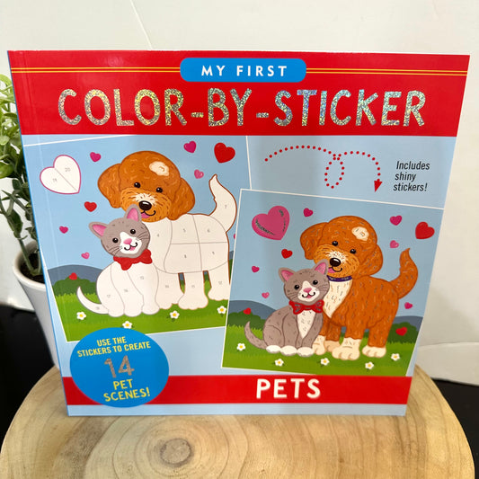 My First Color-by-Sticker Book- Pets