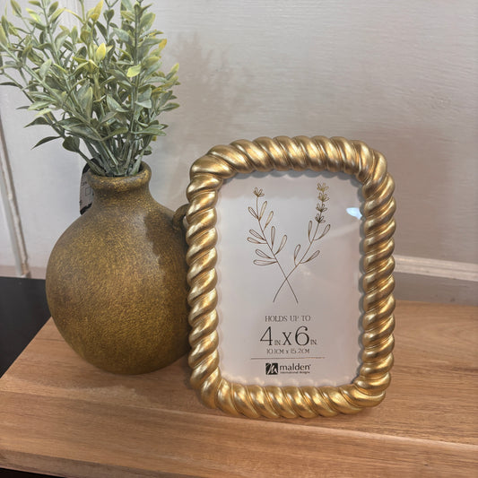 Gold Rope Picture Frame