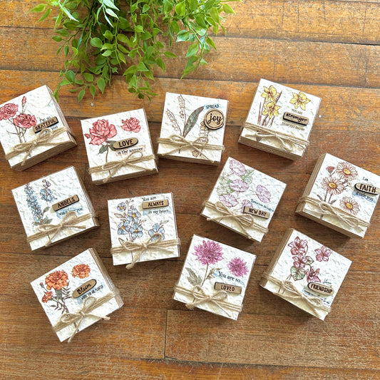 Floral Block With Jute Rope