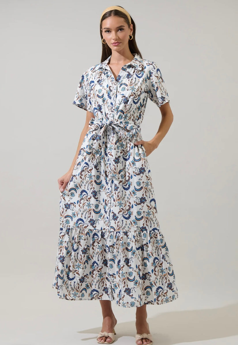 Floral Button Down Maxi